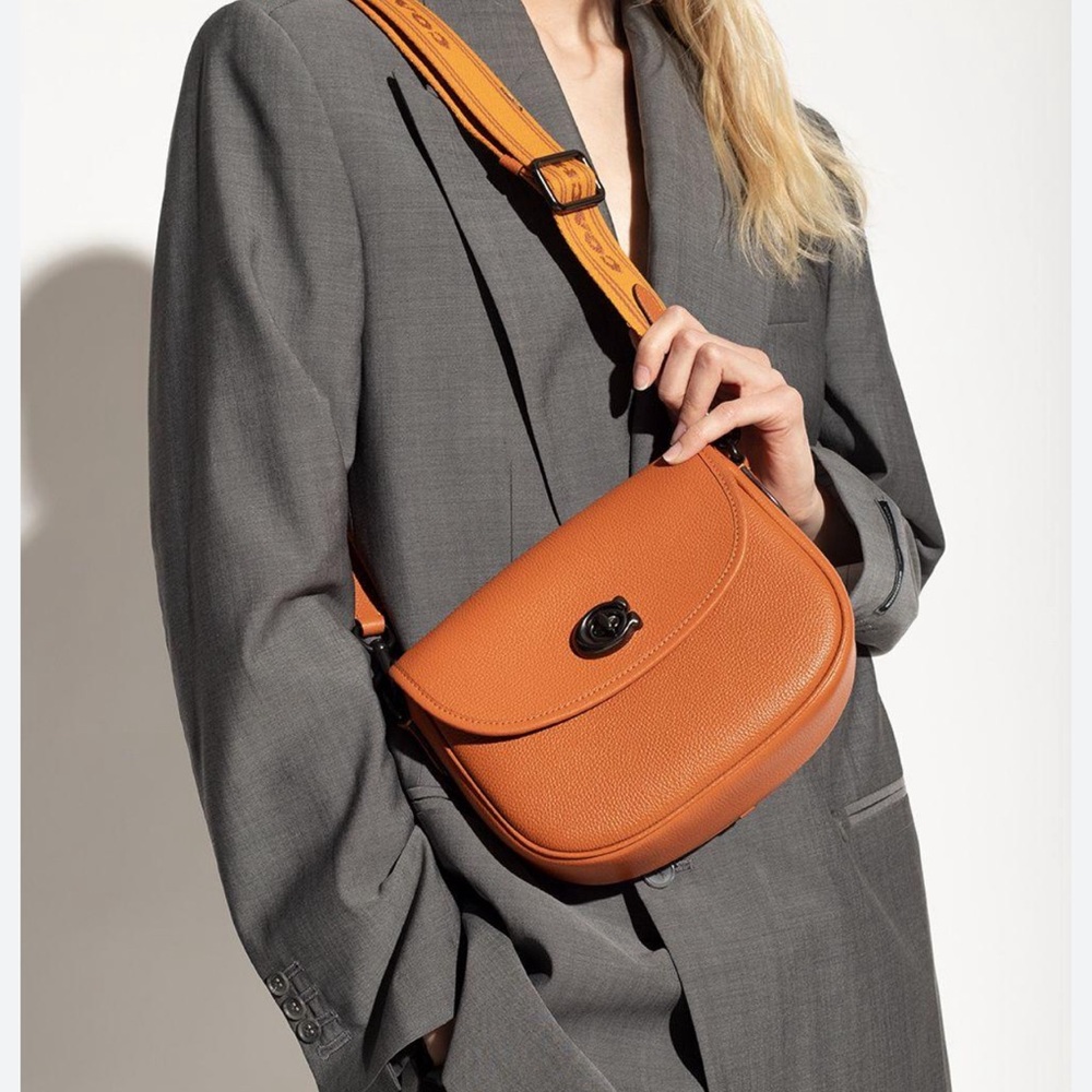 COACH willow saddle flap over top shoulder bag